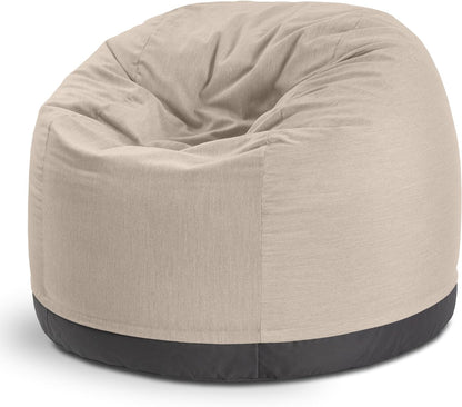 Palmetto Large round Outdoor Bean Bag Club Chair - Flax