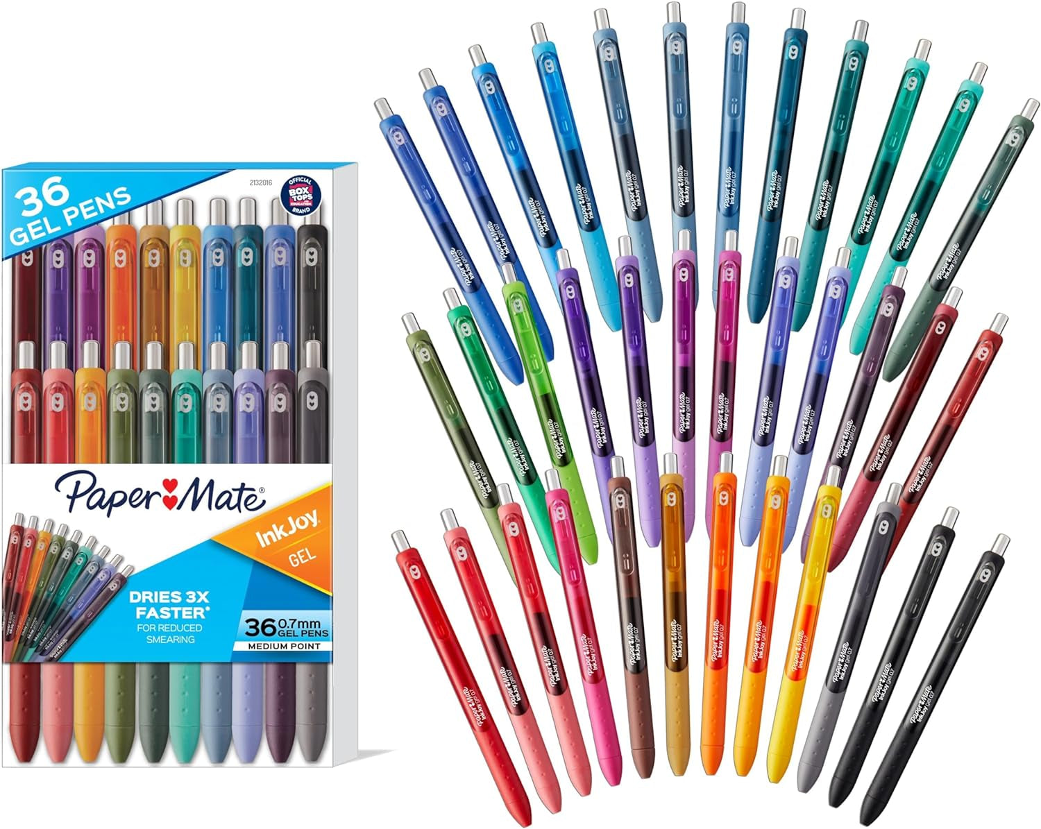 Colorful Gel Pens - Inkjoy Gel Pens, Assorted Medium Point (0.7). Perfect for Vibrant, Colored Writing and Sketching with  Inkjoy Gel Pens, 14 Count