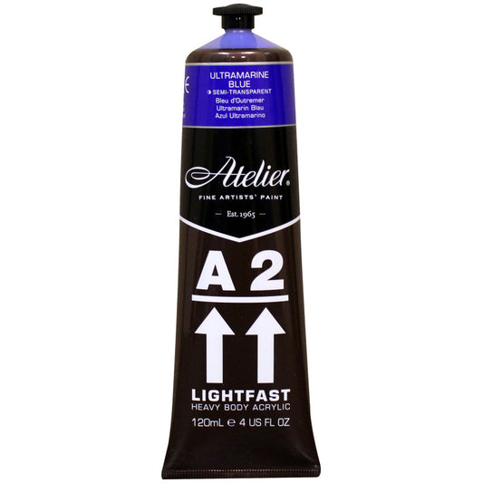 A2 Heavy Body Lightfast Artist Acrylic, 4 oz., Ultramarine Blue