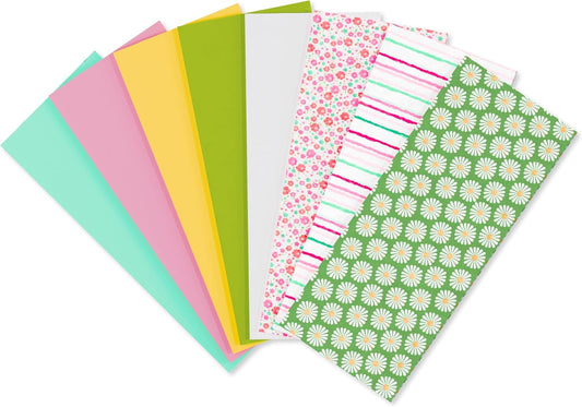 125 Sheet 20 In. X 20 In. Bulk Multicolor and Floral Tissue Paper for Gift Bags, Crafts, Birthday, Wedding, Bridal Shower, Baby Shower (Floral & Stripes)