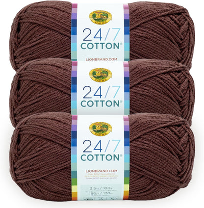 (1 Skein) 24/7 Cotton® Yarn, White