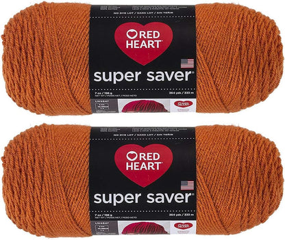 Bulk Buy:  Super Saver (2-Pack) (Cherry Red, 7 Oz Each Skein)