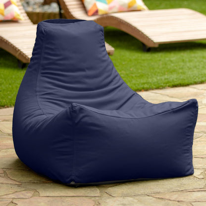 Juniper Outdoor Bean Bag Patio Chair, Navy