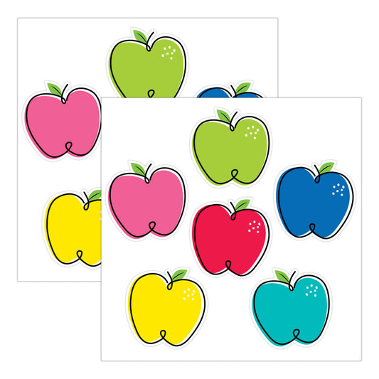 Core Décor Doodle Apples 6" Designer Cut-Outs, 36 Per Pack, 2 Packs