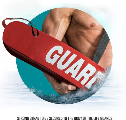 Lifeguard Rescue Tube for Home and Commercial Use - Ideal for Lifeguard and Personal Pool - Includes Matching Whistle