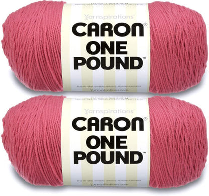 One Pound White Yarn - 2 Pack of 454G/16Oz - Acrylic - 4 Medium (Worsted) - 812 Yards - Knitting/Crochet