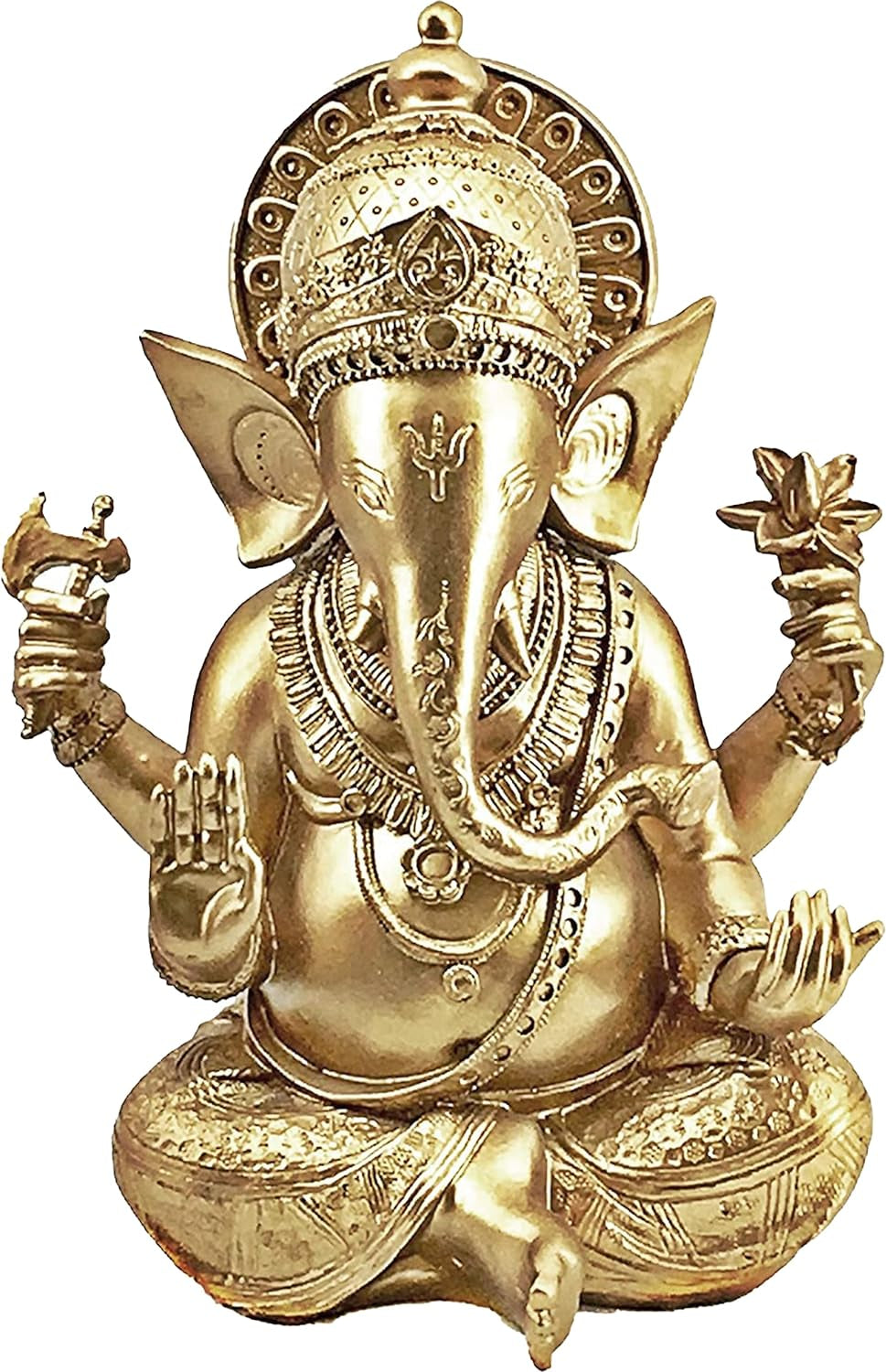 Figurines, Ganesha Statue, Decorative Statue, Pooja Mandir, Rustic, Boho, Hippie, Home Decor for Office, Room, Garden, 16 Inch