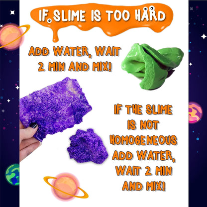 Galaxy & Glow In The Dark Slime Kit For Boys And Girls Make 25 Oz Of Butter