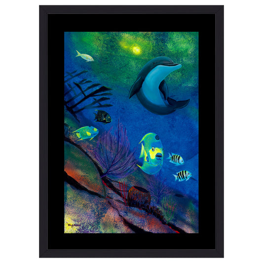 The Art of Wyland-Exclusive Collection "Dolphin in a Coral Reef"