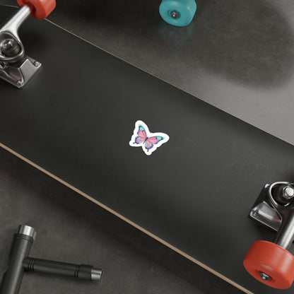 Holographic Gradient Butterfly | Die-Cut Vinyl Sticker for Laptop & Water Bottle | Valentine & Galentine Gift | Y2K Aesthetic