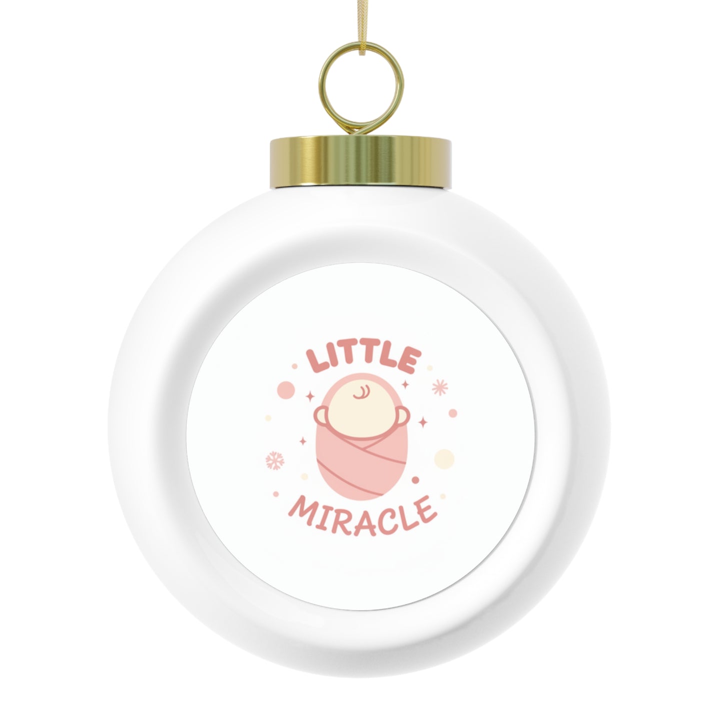 Christmas Ball Ornament - Little Miracle Vintage Design