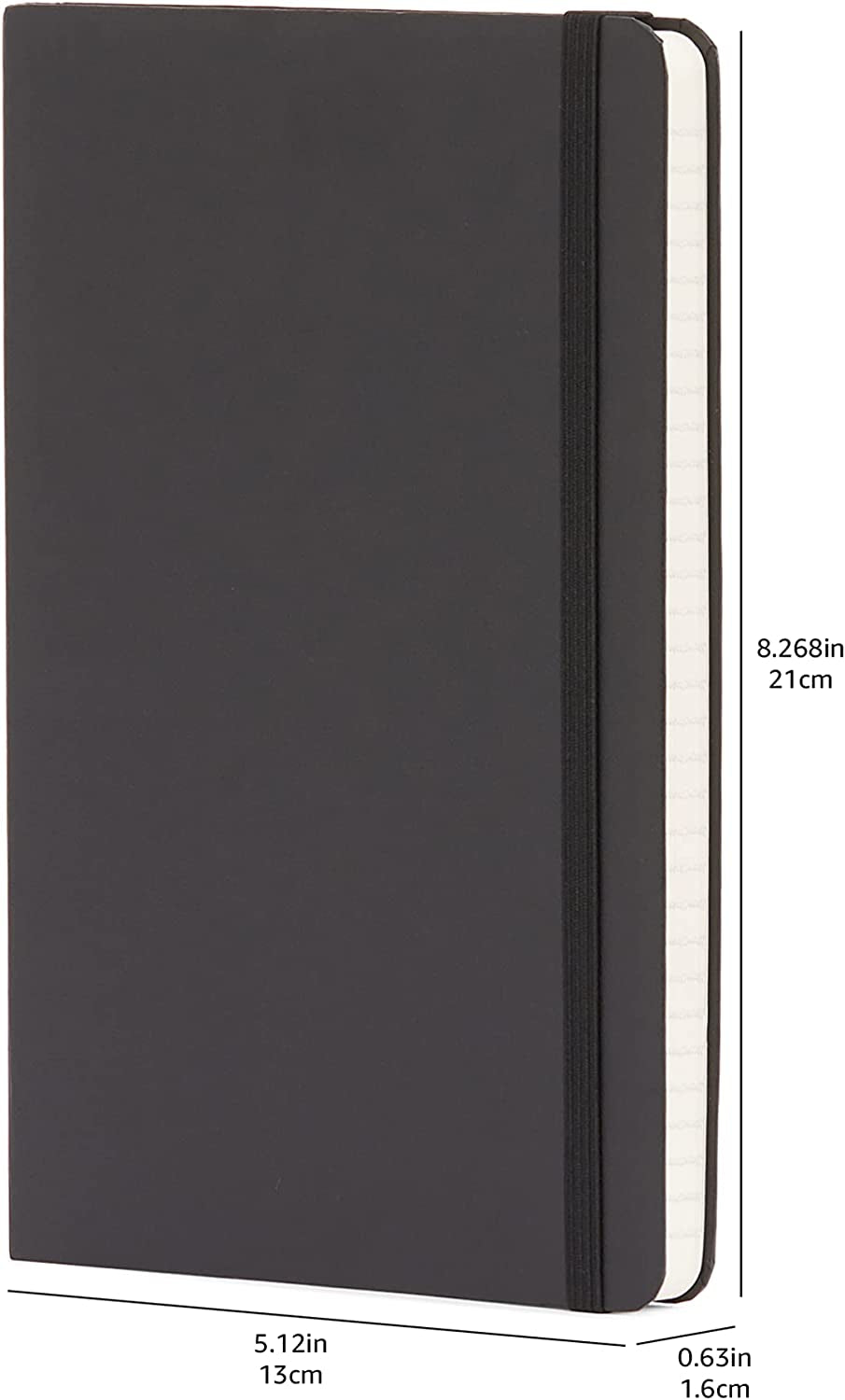 Classic Notebook, Line Ruled, 240 Pages, Black, Hardcover, 5 X 8.25-Inch