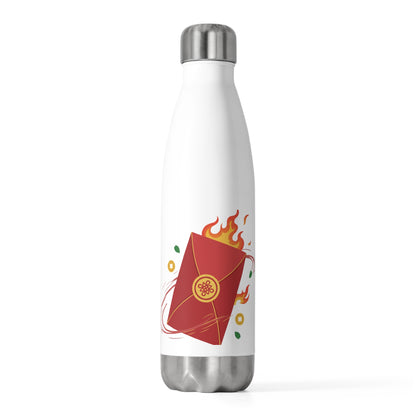 Red Envelope Horse Emblem | 20oz Insulated Stainless Steel Tumbler | Lunar New Year Gift for Family & Friends | Gold Foil Red