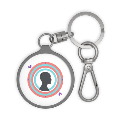 Aura Silhouette Heart Glow | Keyring Tag Accessory | Valentine, Galentine’s, Lover & Friend Gift | Y2K Gradient Aesthetic
