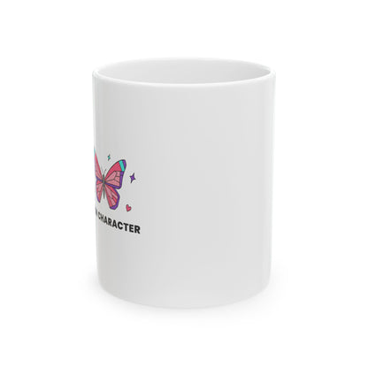 Holographic Y2K Butterfly | 11oz Ceramic Coffee Mug for Aesthetic Sips | Galentine’s & Valentine Gift | Gen Z Retro
