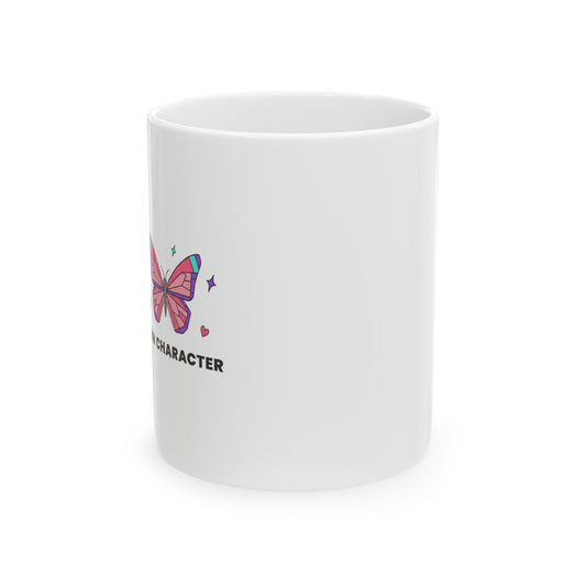 Holographic Y2K Butterfly | 11oz Ceramic Coffee Mug for Aesthetic Sips | Galentine’s & Valentine Gift | Gen Z Retro