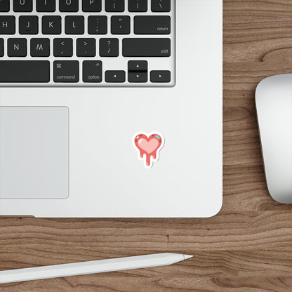 Melting Heart Drip Gradient | Die-Cut Vinyl Sticker for Laptops & Water Bottles | Valentine & Galentine Gift | Y2K Aesthetic