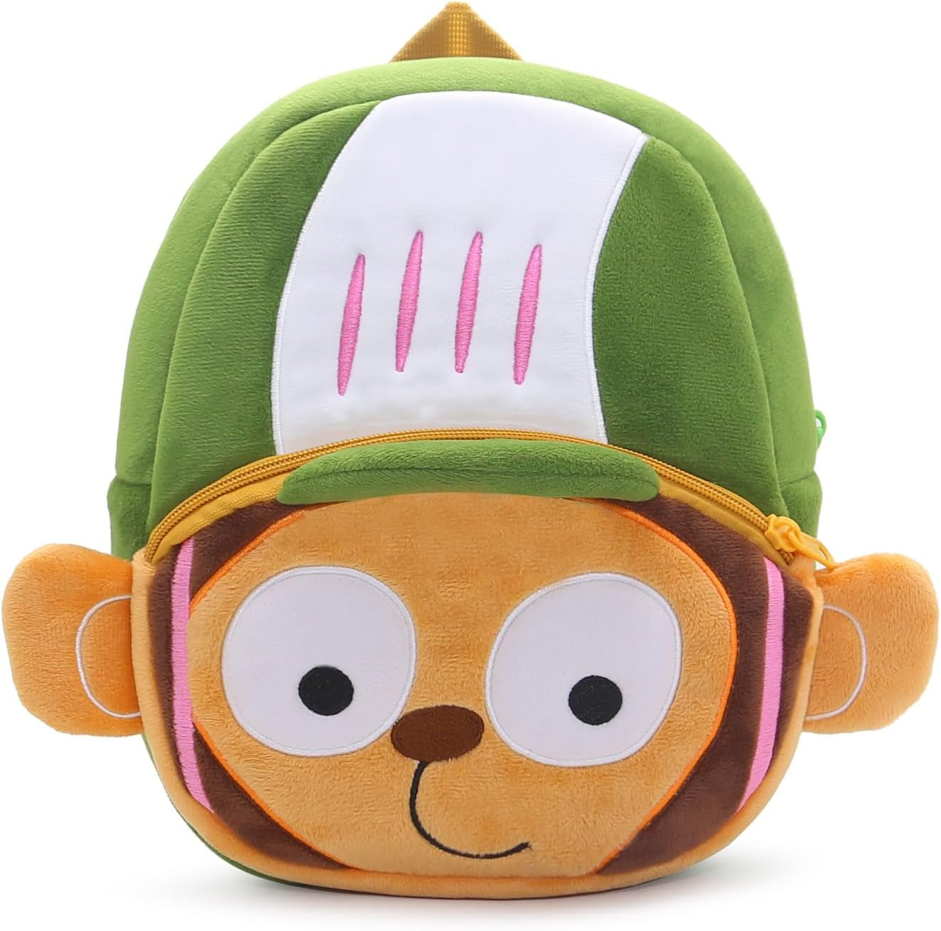Toddler Backpack for Boys and Girls, Cute Soft Plush Animal Cartoon Mini Backpack Little for Kids 2-6 Years (Monkey Cute)