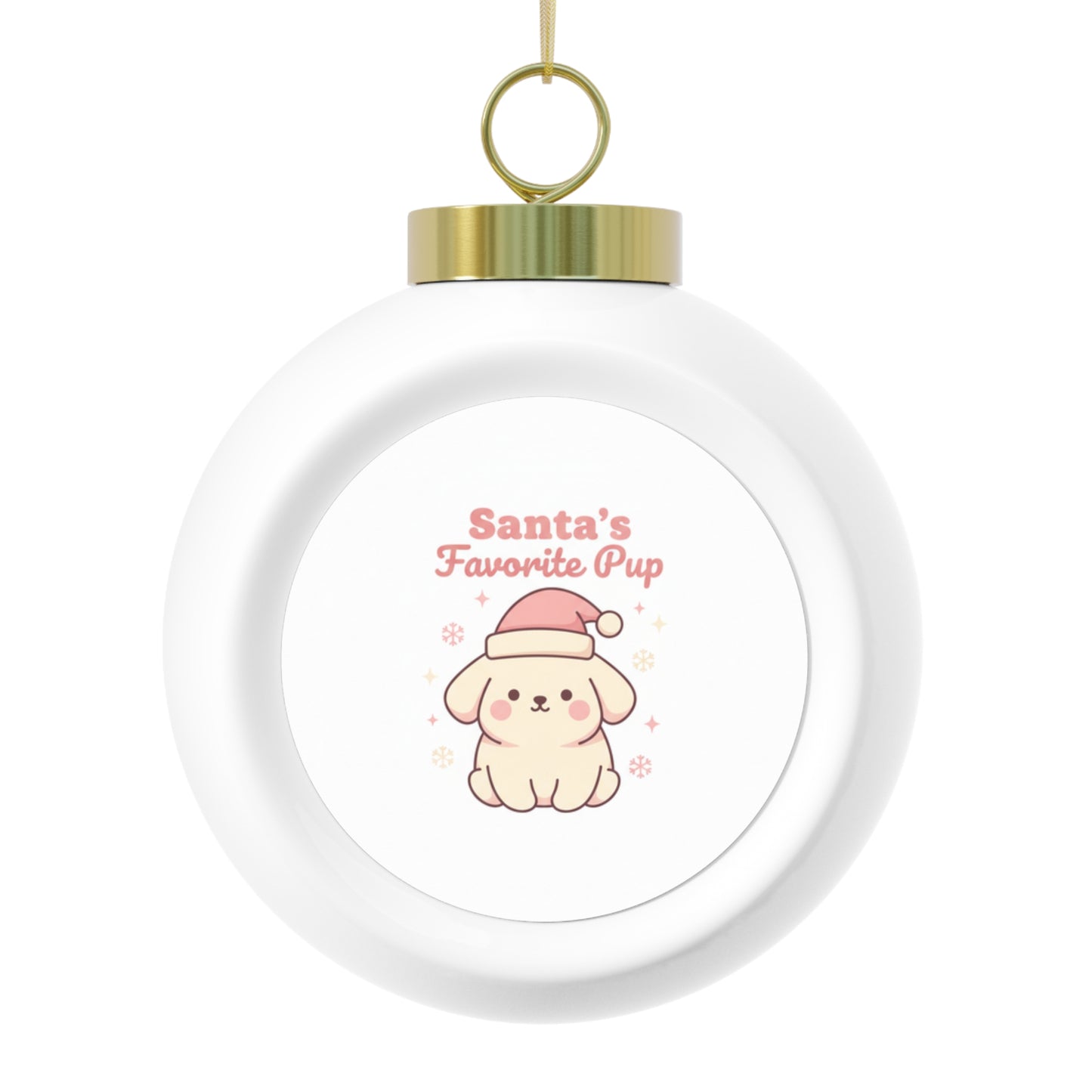 Christmas Ball Ornament – Santa's Favorite Pup
