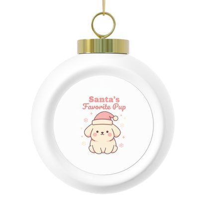 Christmas Ball Ornament – Santa's Favorite Pup