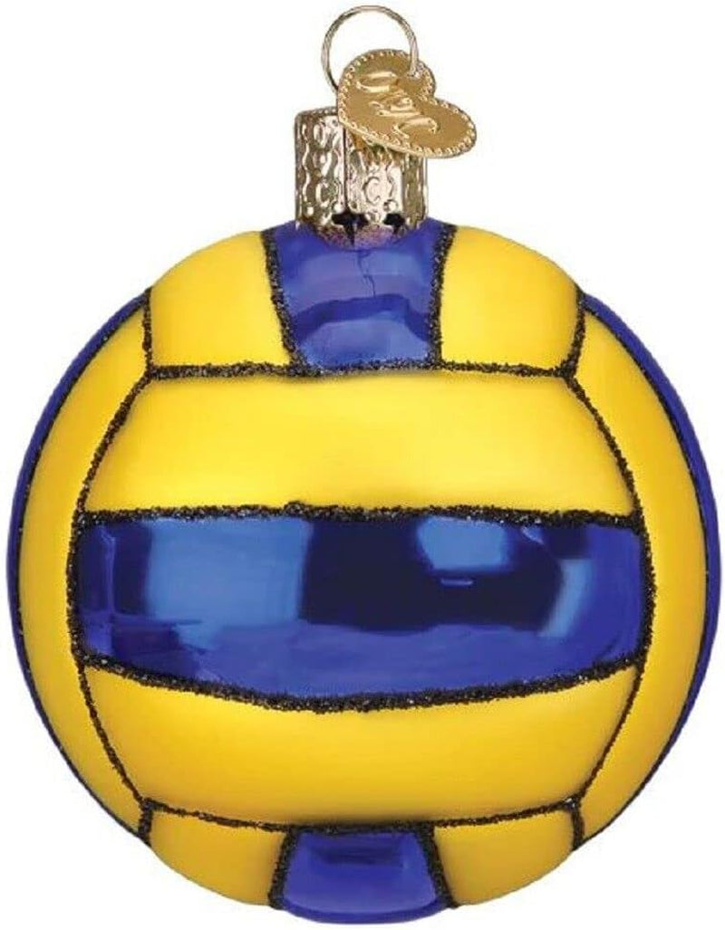 Water Polo Ball Glass Blown Ornament for Christmas Tree