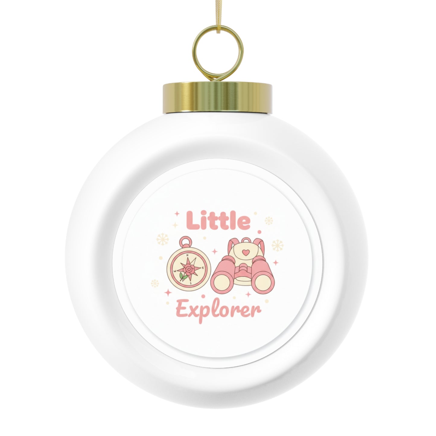 Christmas Ball Ornament Little Explorer Kids Adventure Design