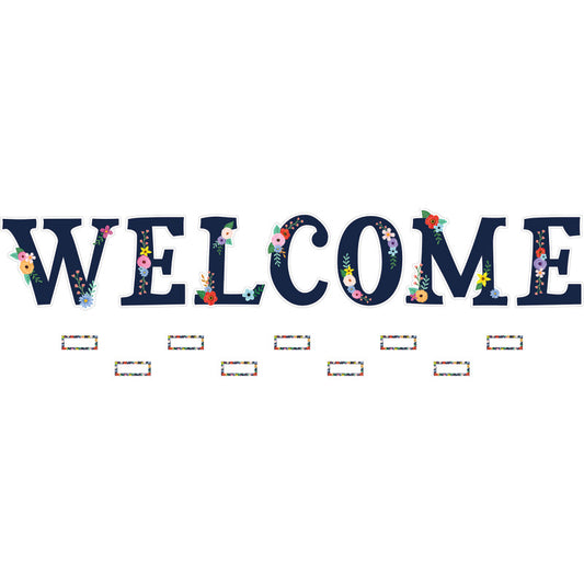 Wildflowers Welcome Bulletin Board Set, 55 Pieces