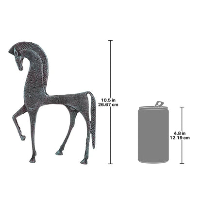 Greek Ironwork Spartan Horse Figurine