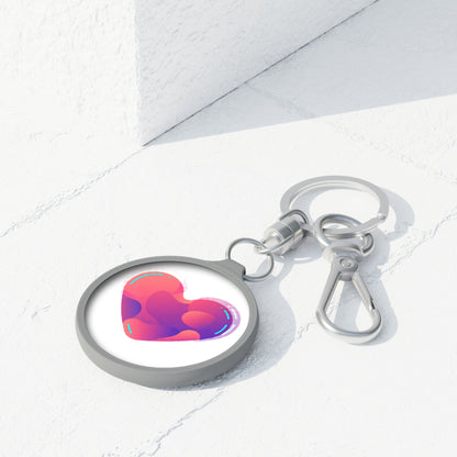 Gradient Blob Heart | Keyring Tag Accessory for Bags & Keys | Valentine, Galentine’s, Bestie Gift | Y2K Aesthetic
