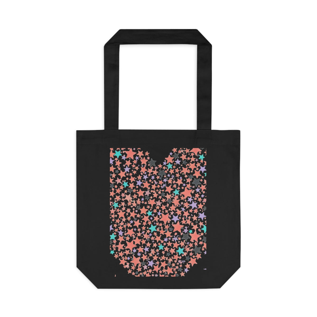Star Cluster Heart Tote Bag | Cotton Canvas Everyday Carry | Valentine & Galentine Gift for Her | Y2K Aesthetic
