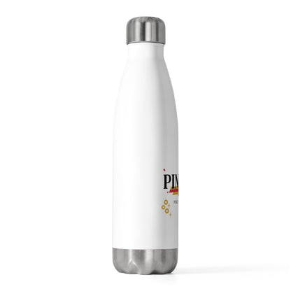 Ping An Gold Greeting | 20oz Insulated Stainless Steel Tumbler Bottle | Lunar New Year Family & Friend Gift | Red Gold CNY Style