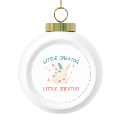 Christmas Ball Ornament Little Creator - Glossy Ceramic