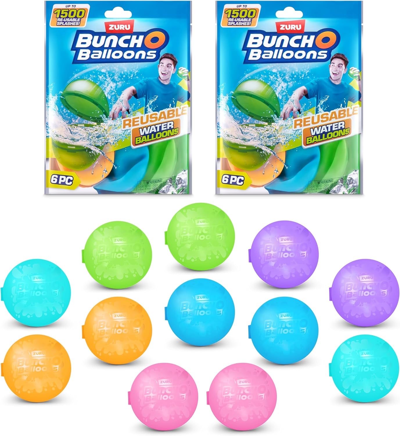 Reusable Water Balloons 6 Pack by