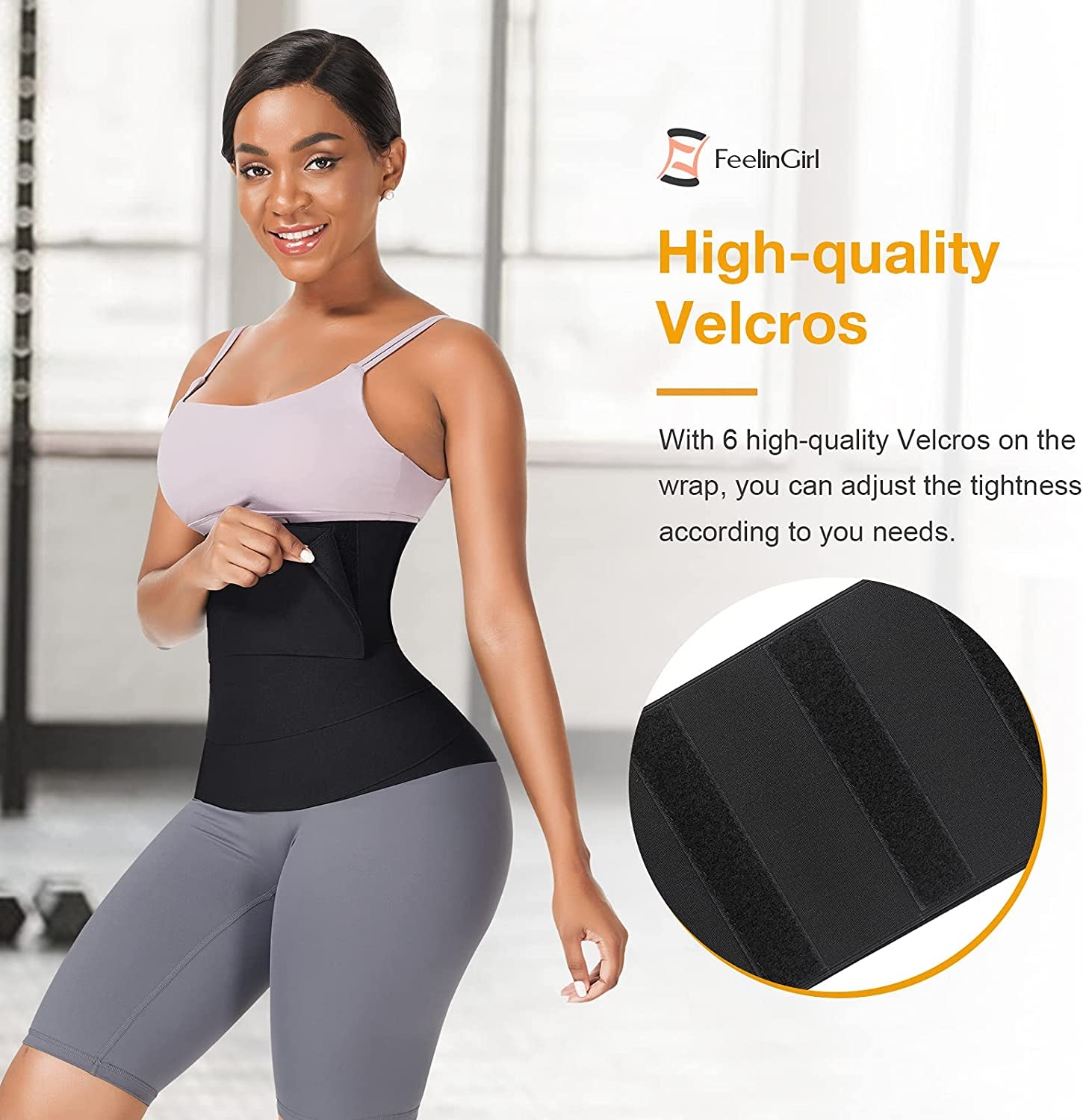 Waist Trainer for Women Bandage Wrap Sauna Belt Long Torso Tummy Wraps Belly Body Shaper Waist Trimmer Belt