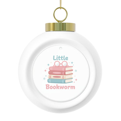 Christmas Ball Ornament - Little Bookworm