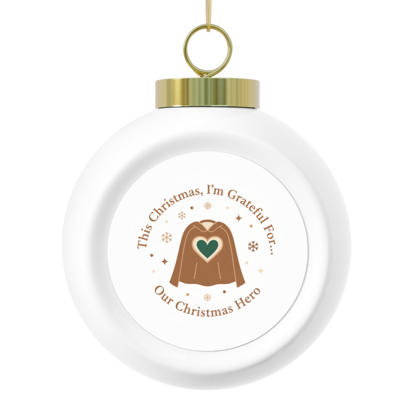 Christmas Ball Ornament - Our Christmas Hero