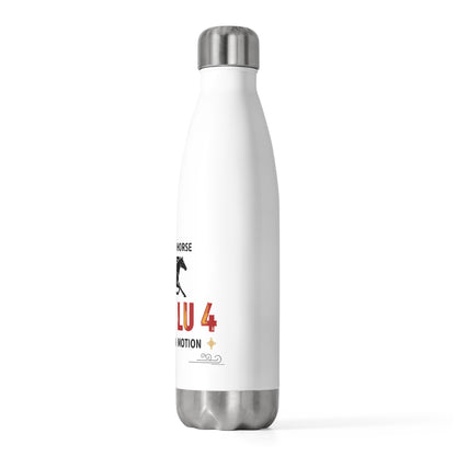 Lucky Lu Fire Horse 2026 | 20oz Insulated Stainless Tumbler Bottle | Lunar New Year Gift for Family & Teachers | Red Gold