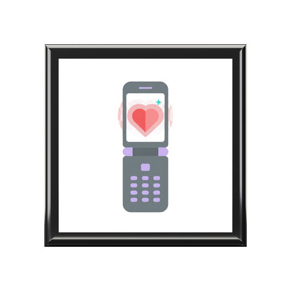 Y2K Flip Phone Heart Screen | Jewelry Box for Rings & Trinkets | Valentine, Galentine’s, BFF Gift | Aesthetic Cute