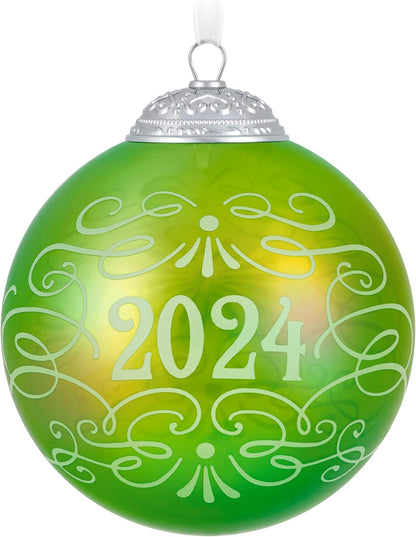 Christmas Ornament 2024, Christmas Commemorative 2024 Ball, Glass, Gifts for Christmas Lovers