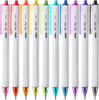 - Ballpoint Pens, 10 Pack, Colorful Ink, Cute Ballpoint Pens Assorted Color Ink, Cute Pens for Journaling, Aesthetic Pens, Bible Pen, Ball Point Pens Black, Pens Ballpoint Smooth Writing Pens