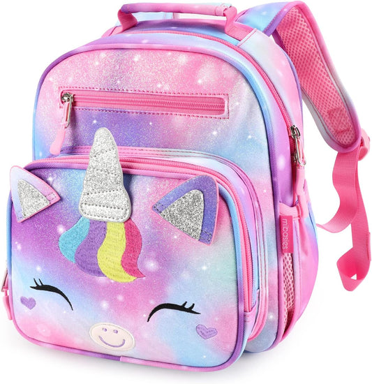 Toddler Backpack for Girls and Boys 2-4, Preschool Kindergarten Backpack, Cute Kids Backpacks for Girls（Unicorn Bangs）