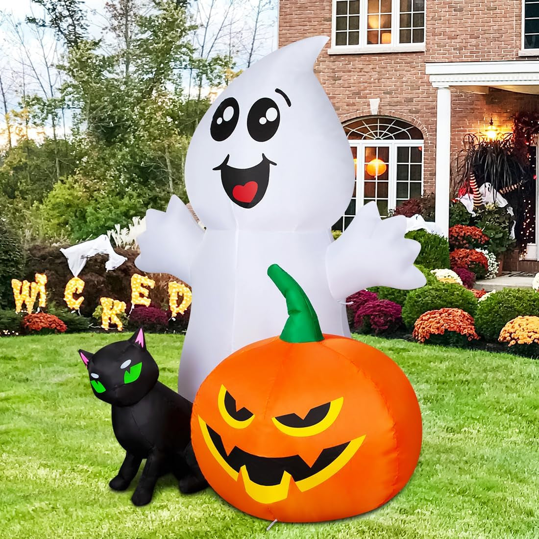 Retailer Halloween Ghost & Black Cat