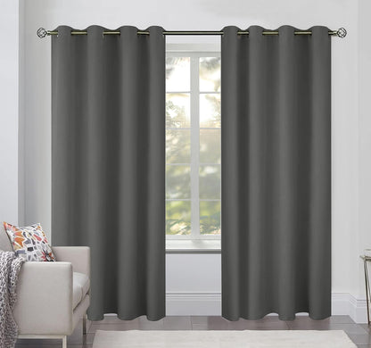 Blackout Curtains for Bedroom Pack of 2 Window Hanging Panels 84 inch Long