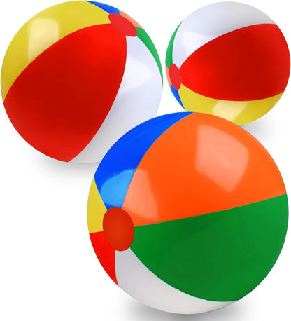 Beach Ball 12 Pack -12" Beach Balls for Kids - Beach Toys for Kids & Toddlers , Pool Games, Pool Toy - Bulk Hawaiian Tropical Theme Party Decorations Favors Supplies
