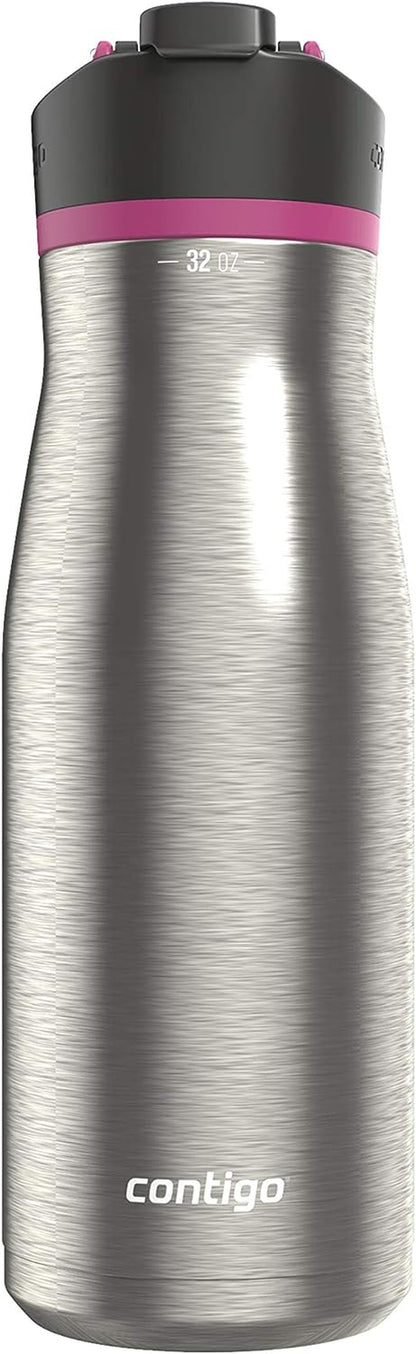 Cortland Chill 2.0 Stainless Steel Vacuum-Insulated Water Bottle with Spill-Proof Lid