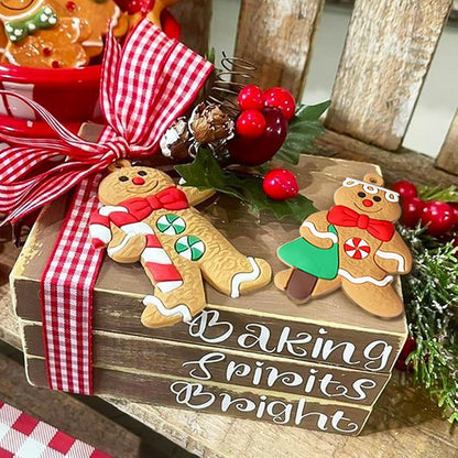 Gingerbread House Ornaments Christmas Tree Decoration - 12Pcs Gingerbread House Christmas Decorations Hanging Ornaments for Holiday Christmas Tree Home Decor