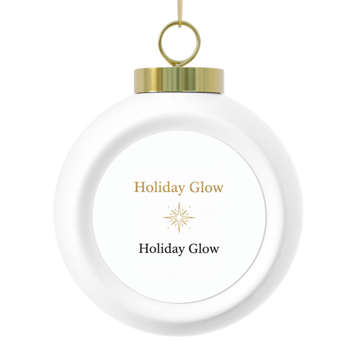 Ceramic Christmas Ball Ornament - Holiday Glow
