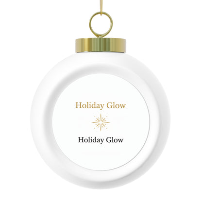 Ceramic Christmas Ball Ornament - Holiday Glow