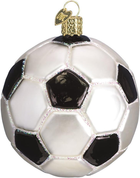 2020 Christmas Ornament Soccer Ball Glass Blown Ornament for Christmas Tree