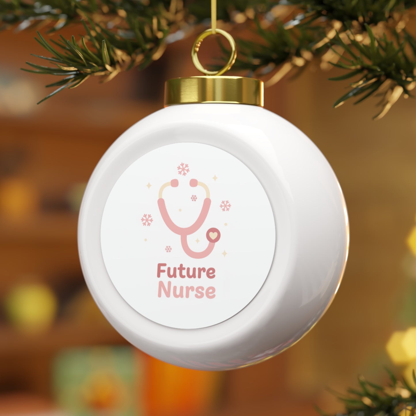 Christmas Ball Ornament - Future Nurse